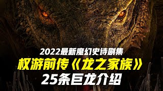 坦格利安家族25条巨龙介绍