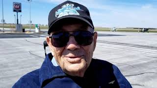 Adams Navy WWII Aviator Visits Restored Hellcat F6F fighter