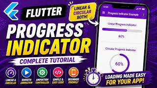 🍕 FLUTTER ANDROID - 🍕 PROGRESS INDICATOR ~~ LINEAR & CIRCULAR | 🍕 TUTORIAL
