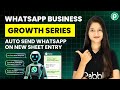Send WhatsApp Business Messages for New Google Sheets Rows
