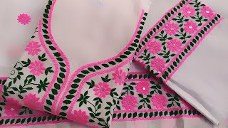 Fulkari dress in Bangladesh|হাতের কাজের জামার ডিজাইন|hater kajer jama|phulkari suits|پھلکاری ڈیزائن