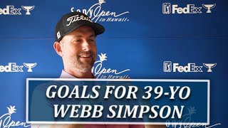What Are 39-Year Old Webb Simpson's Goals w/ New PGA Tour Landscape (Only 100 Cards?)