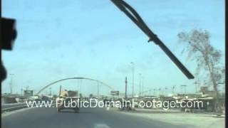 Improvised explosive device striking a U.S. convoy on patrol in Iraq War - 2007 archival footage