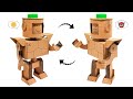 Homemade How To Make Robot With Cardboard Project Cardboard Robot Making DIY