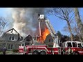 FULLY INVOLVED MANSION - EAST NORWICH NY