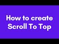 How to create scroll to top functionality in a website using HTML, CSS, and JavaScript/jQuery