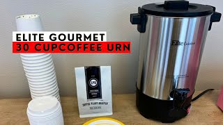 Elite Gourmet CCM-035 Maxi-Matic 30 Cup Stainless Steel Coffee Urn Review