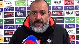 West Brom 1-1 Wolves - Nuno Espirito Santo - Post-Match Press Conference