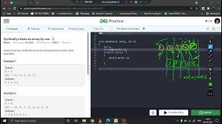 Array : Cyclically rotate an array by one