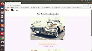 TensorFlow Object detection using Flask