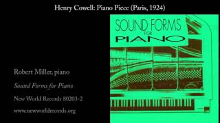 Henry Cowell: Piano Piece (Paris, 1924)