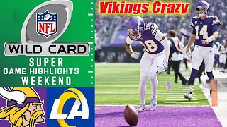 Vikings Vs. Rams [AFC - Wild Card] Game 3rd \u0026 4th Highlights NFL Play Offs