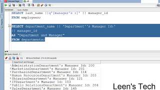 SQL 11g Tutorial in Bangla # 04 Use of concatenation, literal character strings, alternative quote