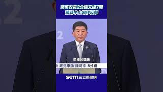 北市長辯論／蔣萬安花2分鐘提7問　陳時中上場秒反擊：裝睡的人叫不醒#shorts │政常發揮