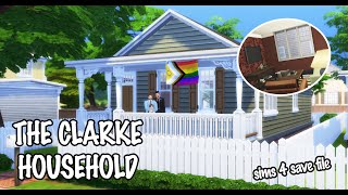 meet the clark household in my sims 4 save file