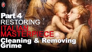 ART Restoration, CLEANING and facing REMOVAL from the painting