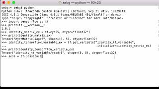Initialize TensorFlow Variables With Matrix - TensorFlow Tutorial