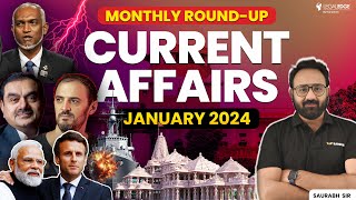 January Current Affairs 2024 for CLAT | Monthly Round Up | CLAT 2025 Current Affairs & GK