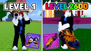 UPEI DO LEVEL 1 AO 2600 COM AS NOVAS ARMAS DO BLOX FRUITS ROBLOX