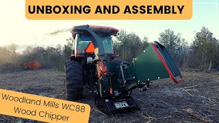 Unboxing and assembly of Woodland Mills WC88 Wood chipper