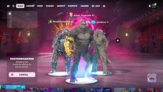 Fortnite Battle Royale  GODZILLA - KONG- MECHAGODZILLA✌️ LopesBros