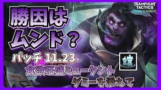 【TFT】【チャレンジャー帯】ダミーオーグメントと相性のいい食欲旺盛ミュータント！勝利の決め手はムンド？【Best 佐藤 JP】【ミュータント】【ブルーザー】【Set6 11.23】