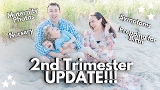 SECOND TRIMESTER UPDATE! Maternity Photos, Nursery Update, Symptoms and more!