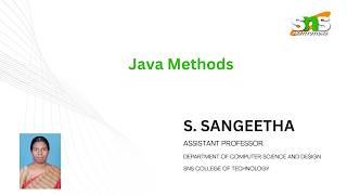 Java Methods | Object Oriented Programming | SNS Institutions