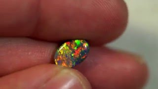 Natural Solid Gem Black Opal Stone 1.77ct Lightning Ridge gemstone BOPA061215