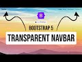 Bootstrap 5 Transparent Navbar