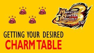 MHP3 | Getting Your Desired Charm Table