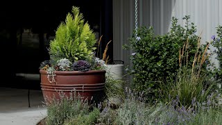 Planting up Some Giant Pots at our Church For Fall! 💚🌿// Garden Answer