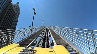 The Roller Coaster (HD POV) New York, New York Hotel & Casino Las Vegas