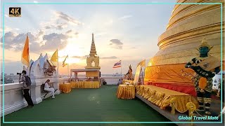 #10 Top 10 Things to Do Bangkok NOW - Visit GOLDEN mount at Sunset By Khlong Saen Saeb Canal Boat