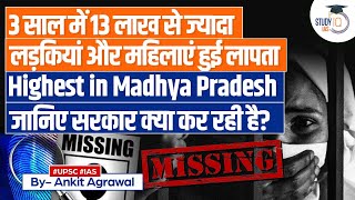 Shocking News: 13 Lakh Girls \u0026 Women Missing in India (2019-2021) | MP Tops | UPSC