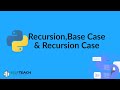 Recursion , base case and recursive case | Python class 12 | Chapter 5 #5.1