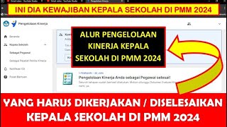 YANG HARUS DIKERJAKAN DAN DISELESAIKAN KEPALA SEKOLAH DI PENGELOLAAN KINERJA PMM 2024