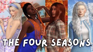 Seasons!🌸☀️🍁❄️(+CC Links!) | Sims 4 CAS