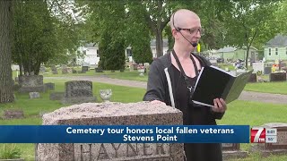 Cemetery tour in Stevens Point honors local fallen veterans