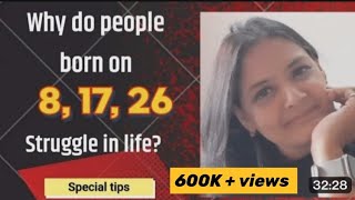 Numerology for Mulank 8 | People born on 8th, 17th or 26 | #hindi  #numerology  | #guidance |#हिन्दी