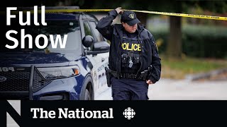 CBC News: The National | Police officers killed, Breast cancer concerns, Alex Jones