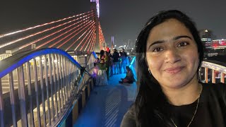 Durgam Cheruvu Cable Bridge view \u0026 tour | Hyderabad's first hanging bridge | German technology #DIML