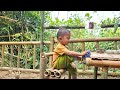 single mother, 17 years old and her child Tieu An, peaceful life