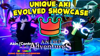 UNIQUE AKI (CONTRACT) SHOWCASE IN ANIME ADVENTURE!