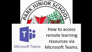 How to access remote learning resources via Microsoft Teams