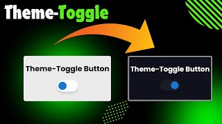 How to Create a Theme Toggle Button for Dark and Light Mode using JavaScript | step-by-step tutorial