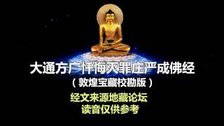 《大通方廣懺悔滅罪莊嚴成佛經》又名《聖大解脫經》 卷上