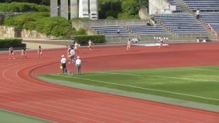 2017京都府高校総体陸上　女子3年4×100ｍリレー予選2組