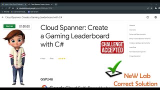 Cloud Spanner: Create a Gaming Leaderboard with C# | GSP248 | Solution
