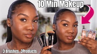 10 Minute Makeup | 3 Brushes & 3 Products For Beginners